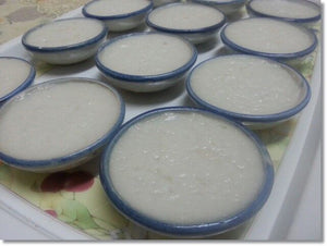 12x Ceramic Khanom Thuai Talai Dessert Bowl Thai Coconut Milk Custard Cake