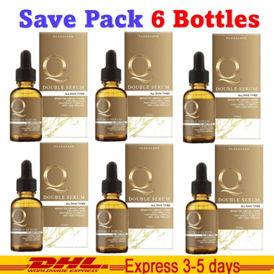 6 x Q Double Serum Reduce Wrinkles Freckles Dark Spots Aura Skin Melasma