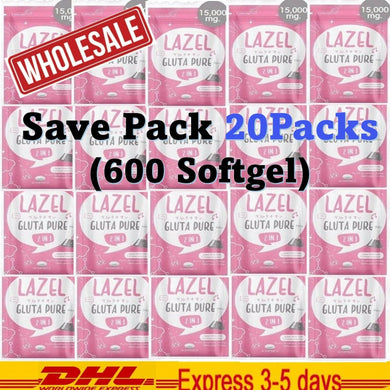 20x Lazel Gluta Pure Whiten Skin Naturally Clear Skin Reduces Acne Dark Spots