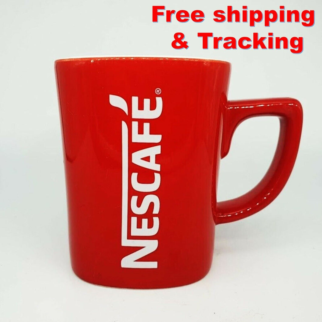 Nescafe Red Cup Mug Coffee Tea Red Color Ceramic Collectible Classic Souvenir