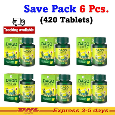 6x New Dago Green Natural Herbal Burn Belly Fat Natural Detox Slim 70 Tablets
