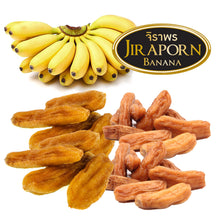 Load image into Gallery viewer, JIRAPORN BANANA DRY Snack Thai Fruit Natural Soft Delicious Food Party Dried