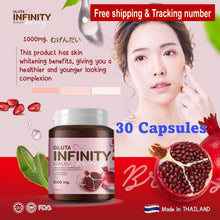 Load image into Gallery viewer, 2x Gluta Infinity Berry 1000 mg 17 natural Aura Skin Supplement 30 Tablets