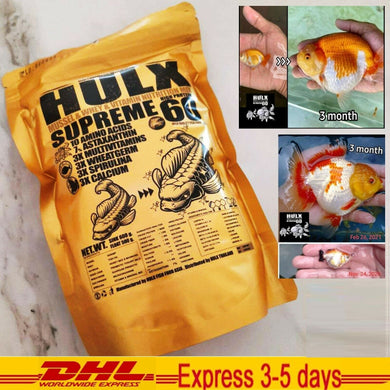 HULX SUPREME Goldfish Food Sinking Pellets Whey Mixed High Quality Protein 60%