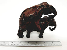 Load image into Gallery viewer, Resin 2 Elephant Sculpture Carved Figurine Antique Decor Collectibles Hand Craft