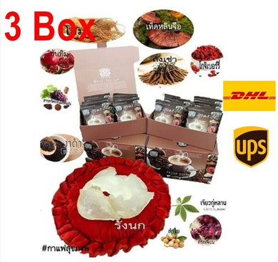 3 boxes Arabica Coffee instant 29 in 1 coffee Cordyceps health herbal extract