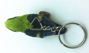 Parrot Resin handmade keyring idea animal birds charm cute pet keychain gifts