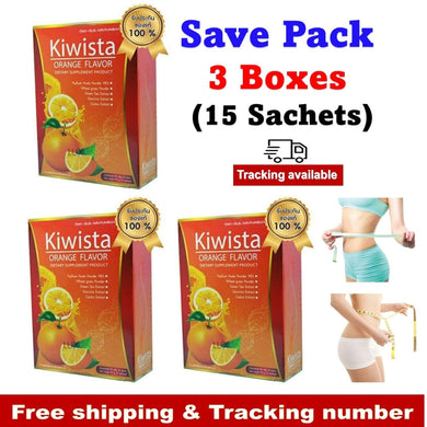 15x Kiwista Orange Flavor Detox Drink Cleanse Intestines Healthy Body Balance