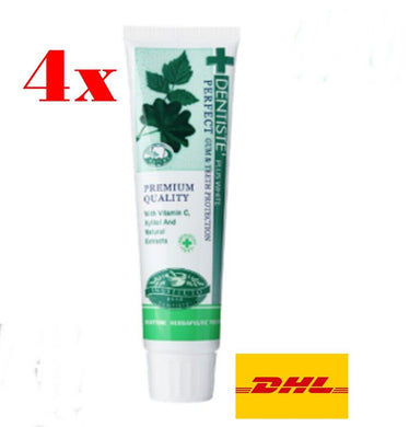 4x Best Natural Toothpaste Whitening Sensitive Teeth & Gums fluoride free 100g