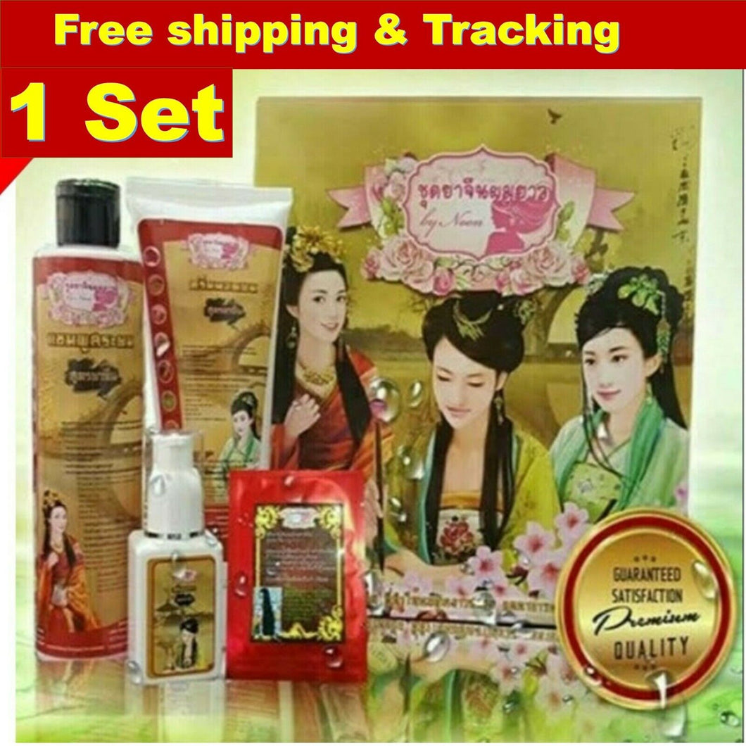 Noon Chinese Herbal Long Hair Set Shampoo Conditioner Serum for Straightening