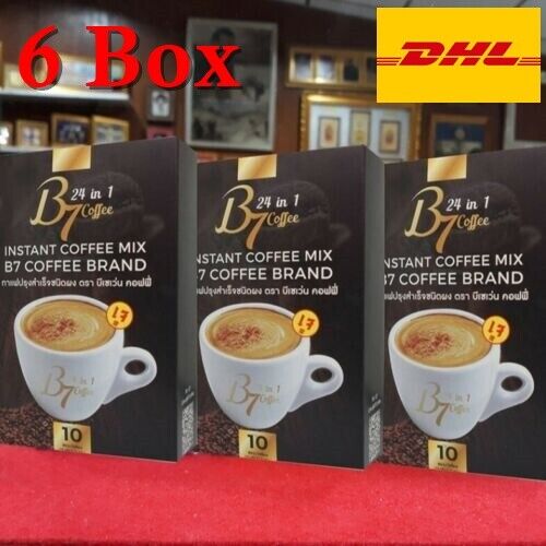 6X B7 Natural Slimming Instant Coffee Mix Diet Lose Weight Burn Fat Fast Bright