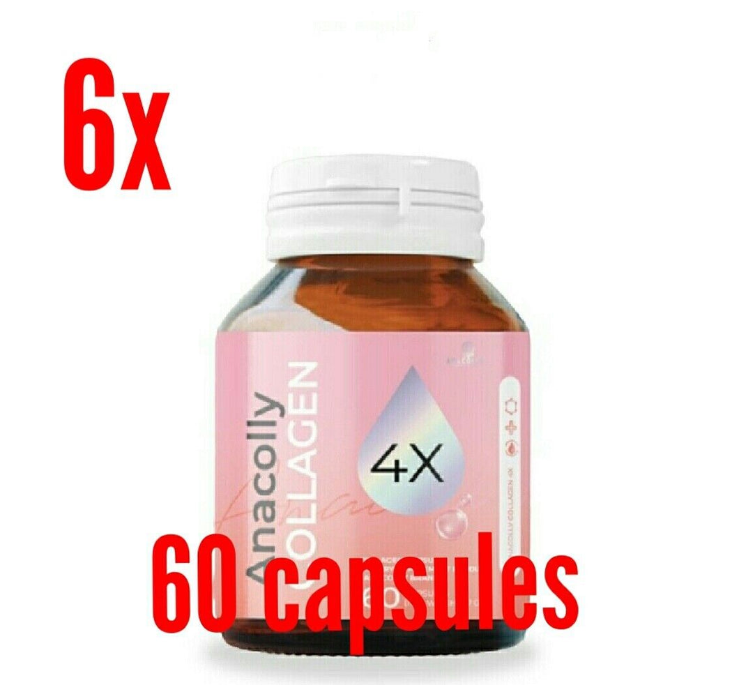 6x Whitening Collagen plus white clear skin aura Healthy Nourishing 60 capsules