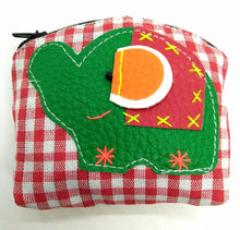 Load image into Gallery viewer, Elephant Mini Cute V13 Purse Sewing Handmade Fabric Thai style colorful pattern