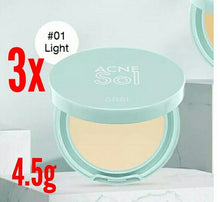 Load image into Gallery viewer, 3x Face Powder Compact Foundation control soft texture reduce acne smooth skin