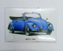 Load image into Gallery viewer, BEETLE BLUE 1955 funny Design Vintage Poster Magnet Fridge Collectible