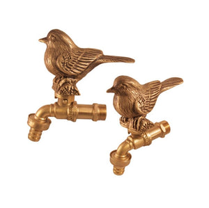 Brass Garden Tap Faucet Bird Spigot Antique Vintage Water HomeDecor Yard Outdoor