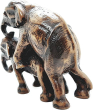 Load image into Gallery viewer, Resin 2 Elephant Sculpture Carved Figurine Antique Decor Collectibles Hand Craft