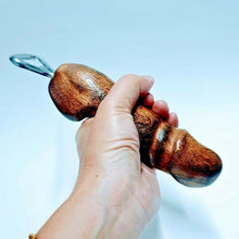Load image into Gallery viewer, 8&quot; WOODEN BOTTLE OPENER Penis Shape Phallic Wood Carved Collectible Gift