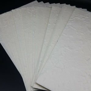 A5 Mulberry Paper Sheet White Handmade Natural Card Invitation Craft 50 Sheets