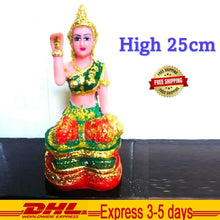 Load image into Gallery viewer, NANG KWAK Goddess Statue Thai Fortune Powerful Talisman Good Trade Buddha Amulet