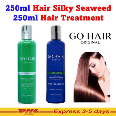2x250ml New Go Hair Silky Seaweed Nutrients Extra Milk Hair for Dry Hair Smooth