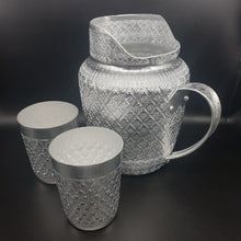Load image into Gallery viewer, Pitcher Jug Jar Mug Aluminum Liquid Water Vintage Thai Silver Set