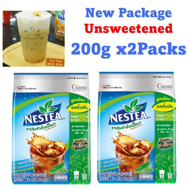 2x 200g Nestea Unsweetened 100% Tea Instant Mix Valued Pack Beverage Refill Keto