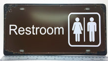 Load image into Gallery viewer, Restroom Sign Retro Plate Door Toilet Vintage Metal Poster Wall Tin Plaque Decor
