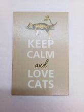 Load image into Gallery viewer, LOVE CAT CUTE funny joke pic Design Vintage Poster Magnet Fridge Collectible