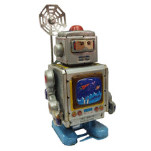 Load image into Gallery viewer, Robot astronaut televisiTin Toy Vintage Collectible Clockwork Tin Toy Decor Gift
