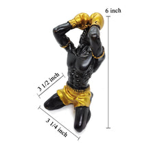 Load image into Gallery viewer, Vintage Resin Paint Statue Muay Thai Gift Boxing Figure Sculpture Decor Souvenir