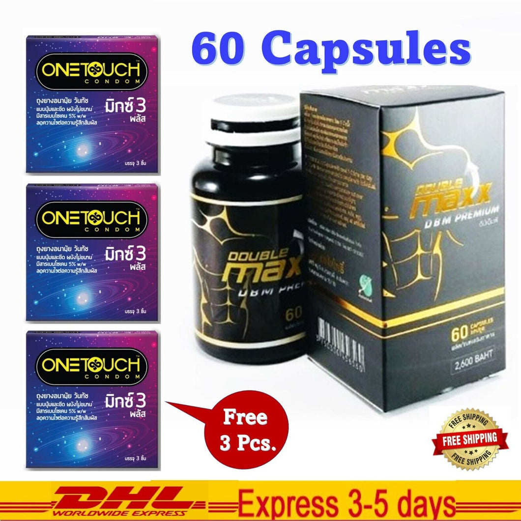 60caps Double Maxx DBM Premium Natural Enhance Sexual Performance Enlargement
