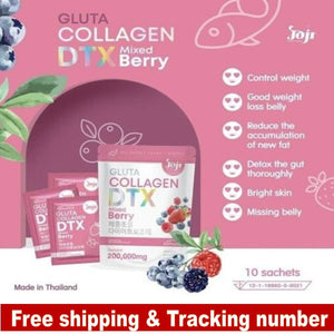 12x JOJI Gluta Collagen DTX Fiber SECRET YOUNG Skin Fiber Mixed Berry 200,000MG