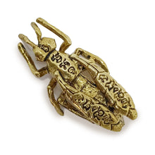 Load image into Gallery viewer, Golden insect Brass Amulet Miniature Talisman Love Charm Magic Thai Pendant