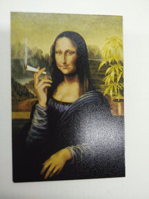 MONA LISA SMOKE funny Design Vintage Poster Magnet Fridge Collectible