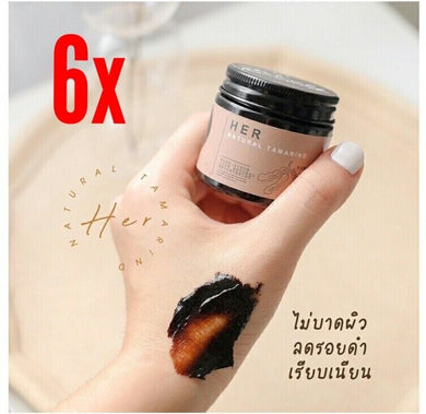 6x WHITENING FACE & BODY SKIN EXFOLIATING BODY WASH SCRUB MASK TAMARIND 100g
