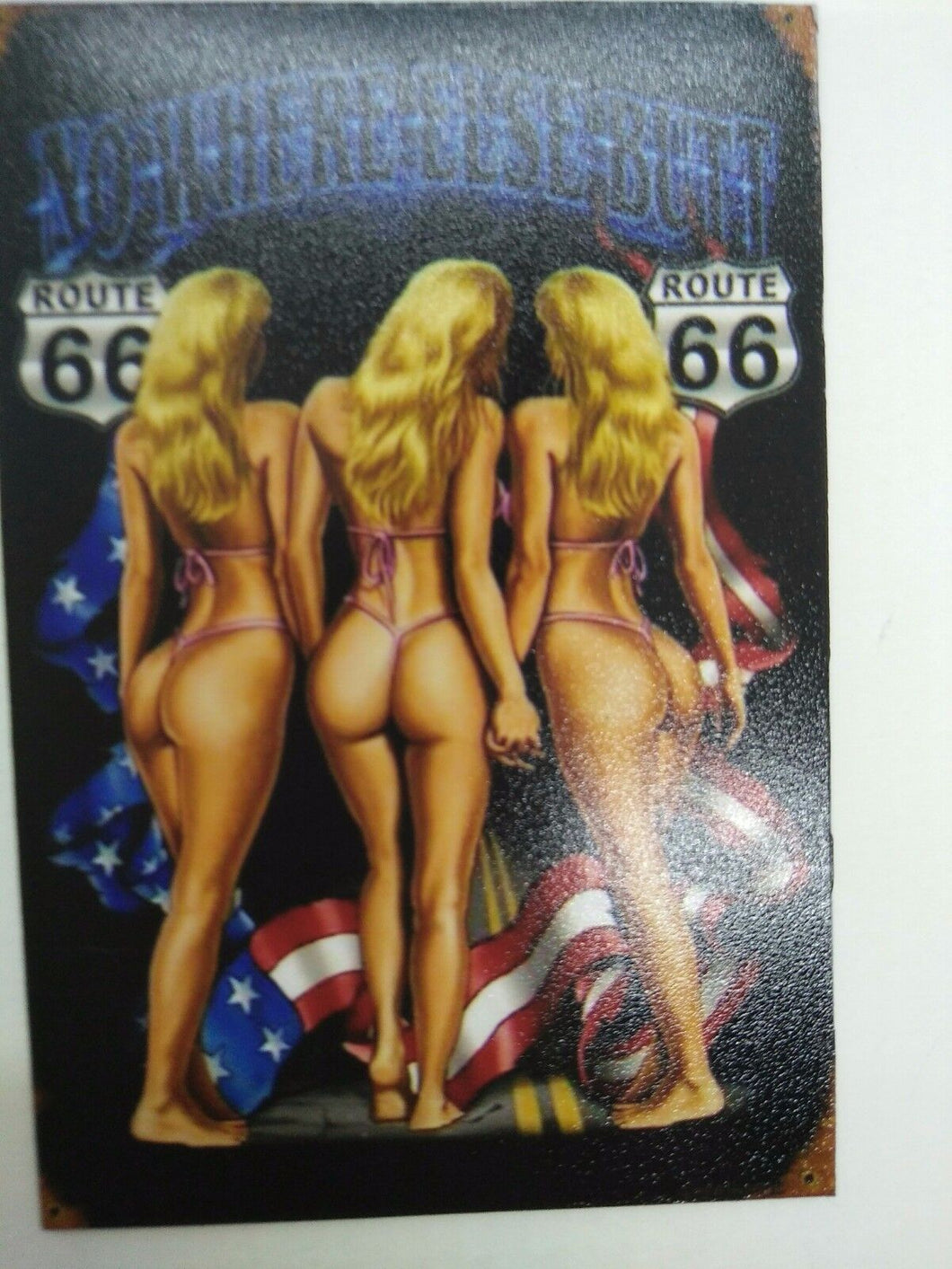 NO WHERE ELSE BUTT pic Design Vintage Poster Magnet Fridge Collectibles