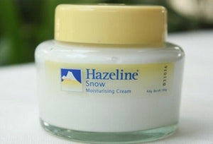 20 pcs HAZELINE Snow Moisturizing Body Cream Whitening Natural ProtectSkin 100g