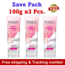 Load image into Gallery viewer, 3x100g POND&#39;S Serum Whip Foam Bright Beauty 10x Glow Skin Softening Cleanser