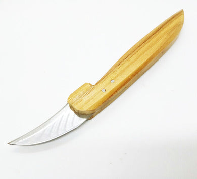 Thai Tools Kitchen Mini Knife to Extract Fruit Vegetable Vintage Hand Wooden V.4