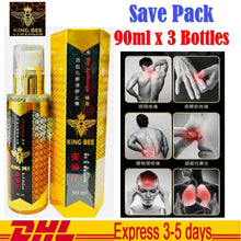Load image into Gallery viewer, 3x King Bee Honey Gel Apitherapy Relieve Pain Treatment Massage Relax Menthol