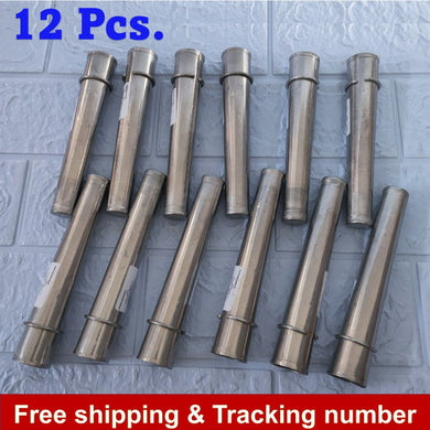12x Ice Popsicle Replacement Tubes Mode Maker Stainless 304 Thai Vintage 14cm. L