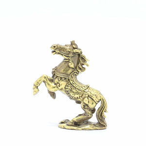Thai Amulets statue Spirit Horse Brass Figurine Magic Rare Power Lucky Charm 2