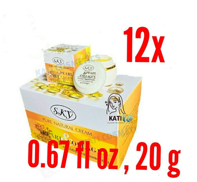 12x Pure Natural Skin Whitening Cream Pearl &Collagen Reduce Wrinkles Dark Spots