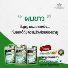 Load image into Gallery viewer, 12x Seaweed Grey Hair Cover Shampoo Catherine Dark Brown Ammonia Free Ezi Dye