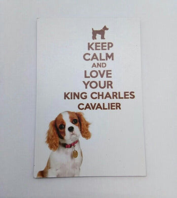 LOVE CAVALIER funny joke pic Design Vintage Poster Magnet Fridge Collectible