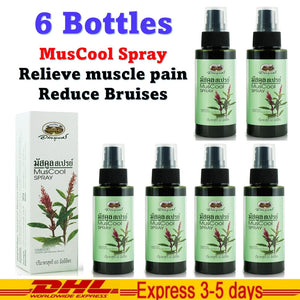 6x Abhaibhubejhr MusCool Spray Herbal Extract Muscle Pain Relief Reduce Bruises