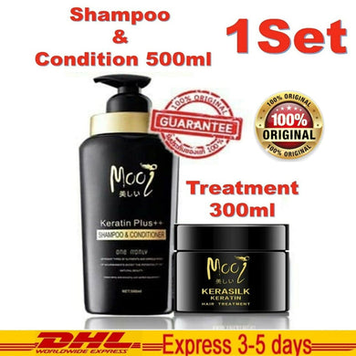 Mooi Keratin Plus++ Shampoo & Conditioner Kerasilk Keratin Damage Hair Treatment