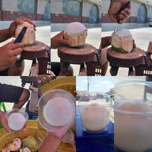 Load image into Gallery viewer, Remover Coconut Meat Tool Opener Knife Water Serving Gadget for Young Coconut