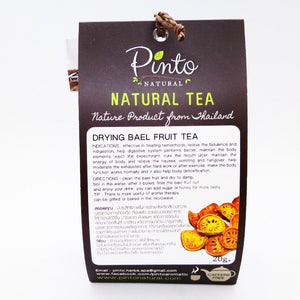 Natural Tea PINTO from Thailand Drying Bael Fruit Quench Thirst & Reduce Fatigue